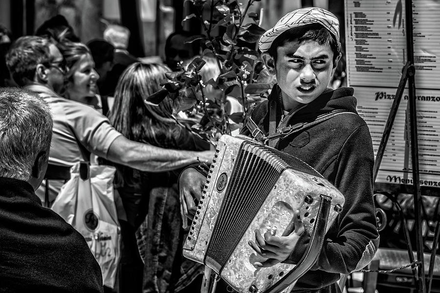 Accordion Player Photograph by Patrick Boening