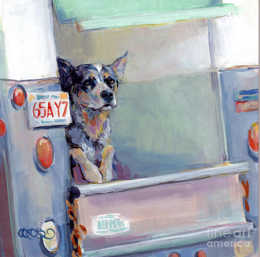 Cattle Dog Painting - ACD Delivery Boy by Kimberly Santini