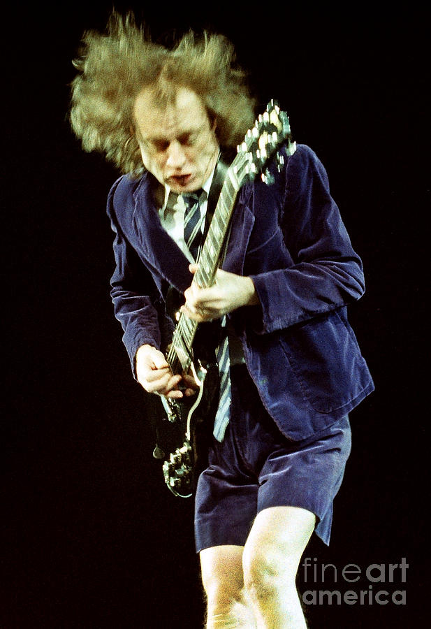 Music Photograph - ACDC-96-Angus-0141 by Timothy Bischoff