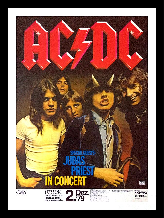 Celebrity Photograph - ACDC Tour of Germany Poster by Pd