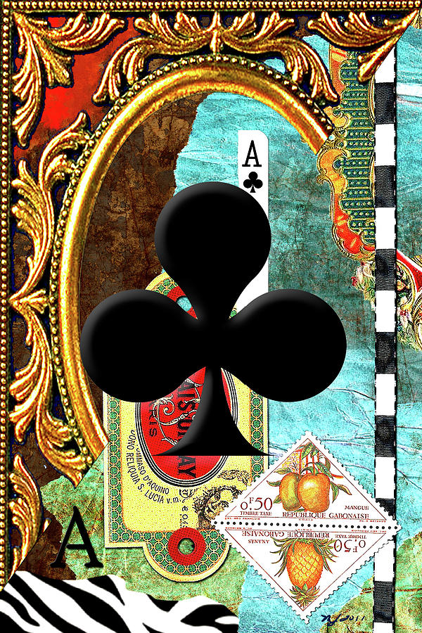 Ace of Clubs Digital Art by Michele Jackson - Fine Art America