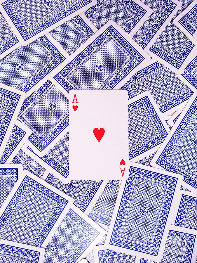 Holiday Photograph - Ace of Hearts by Deborah Brewer