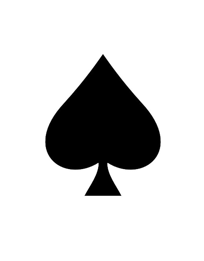 Ace of Spades, in Black by Tom Hill