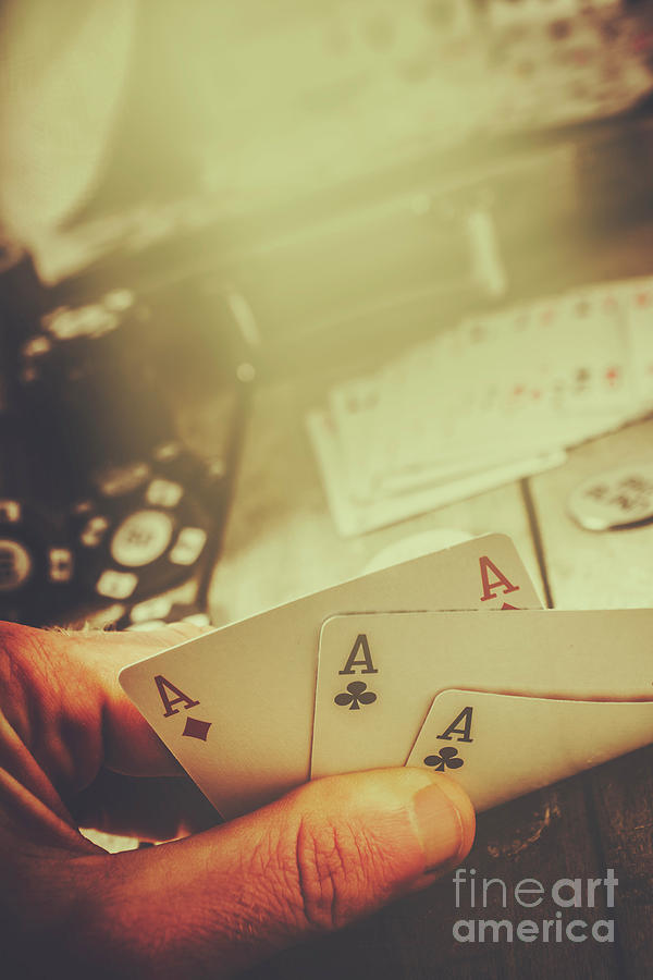 Ace Photograph - Aces up the sleeve by Jorgo Photography