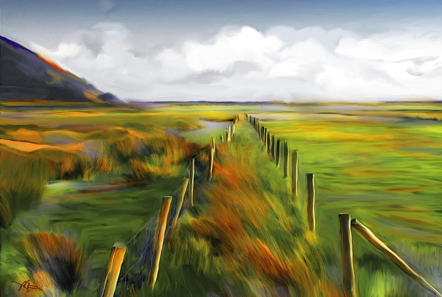 Mountain Painting - Achill Island - West Coast Ireland by Bob Salo