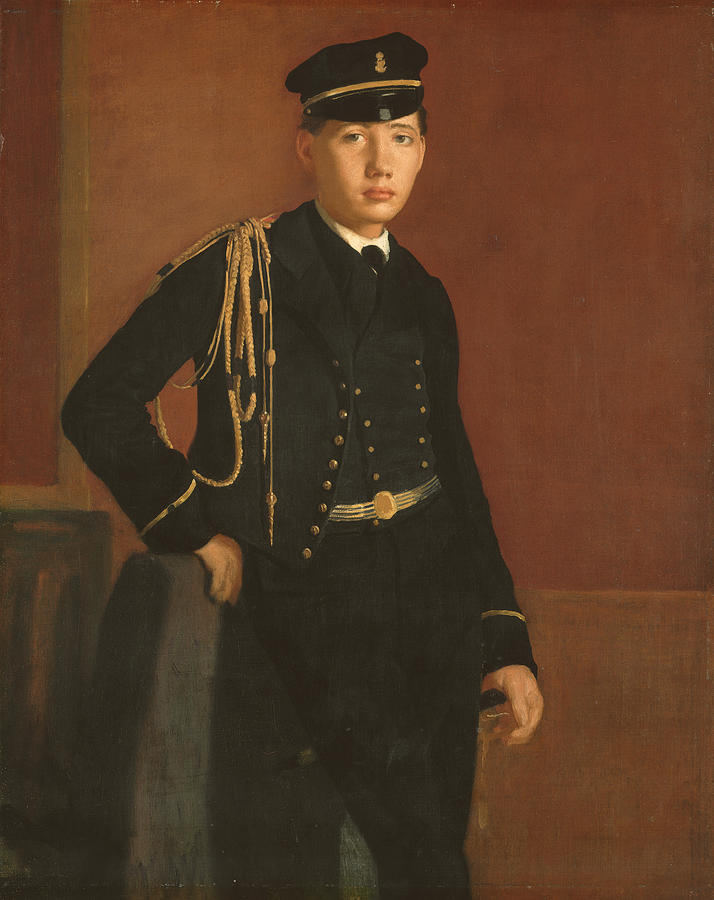 Edgar Degas Painting - Achille De Gas In The Uniform Of A Cadet by Edgar Degas