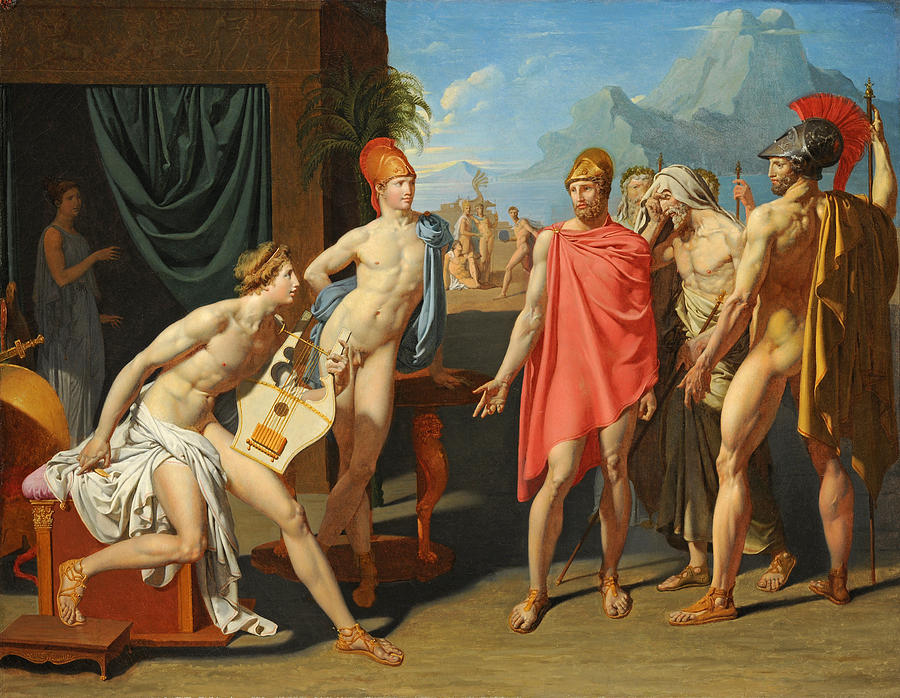 Achilles Receiving the Envoys of Agamemnon Painting by Jean-Auguste-Dominique Ingres