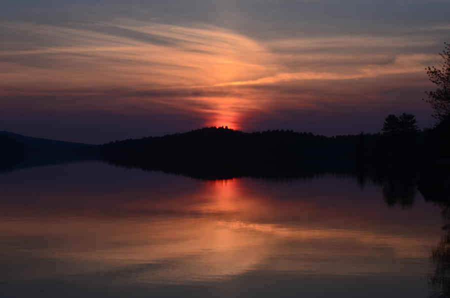 Achray Sunset, Grand Lake, Algonquin Park Photograph by David Porteus