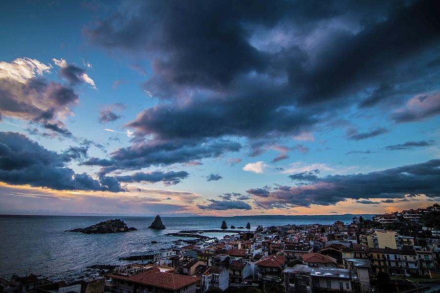 Aci Trezza Clouds Photograph by Larkins Balcony Photography