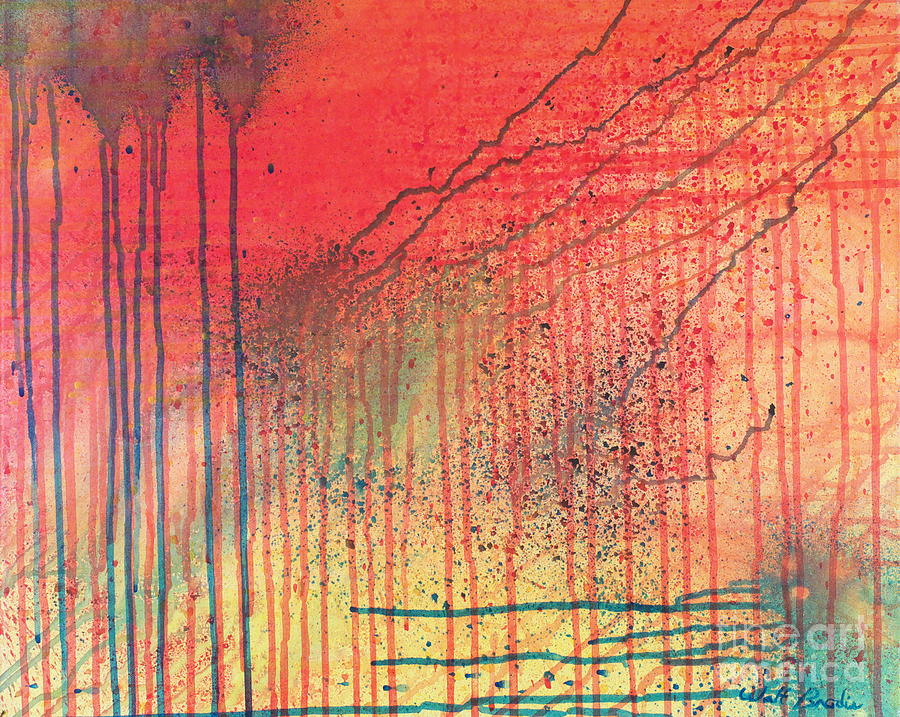 Acid Rain Painting by Walt Brodis