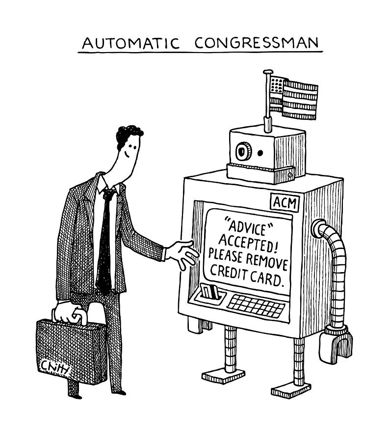 ACM - Automatic Congressman Drawing by Tom Chitty - Fine Art America