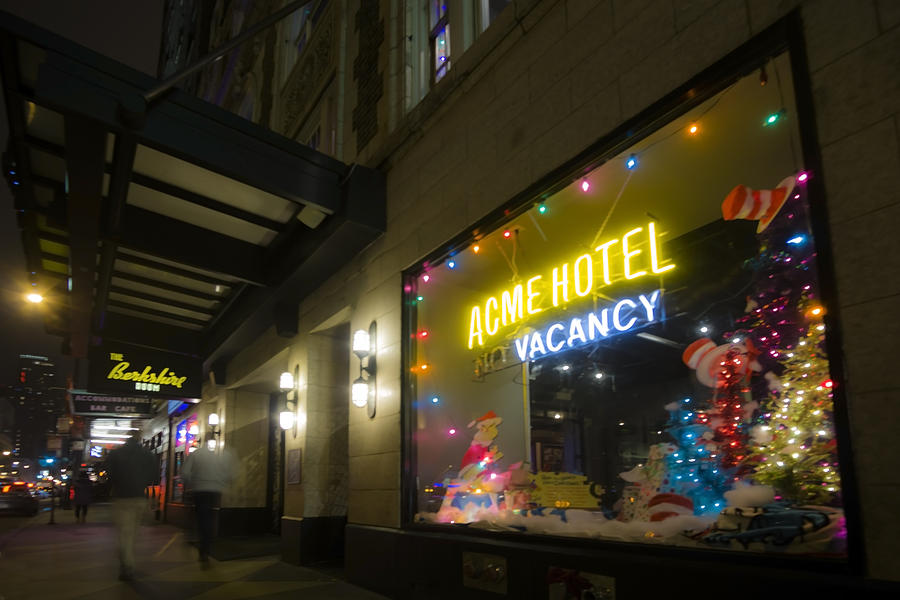 Acme hotel holiday street scene Photograph by Sven Brogren