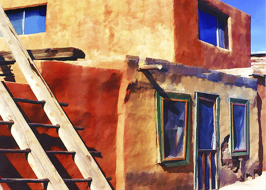 Acoma Pueblo I Painting by Jackie Jacobson