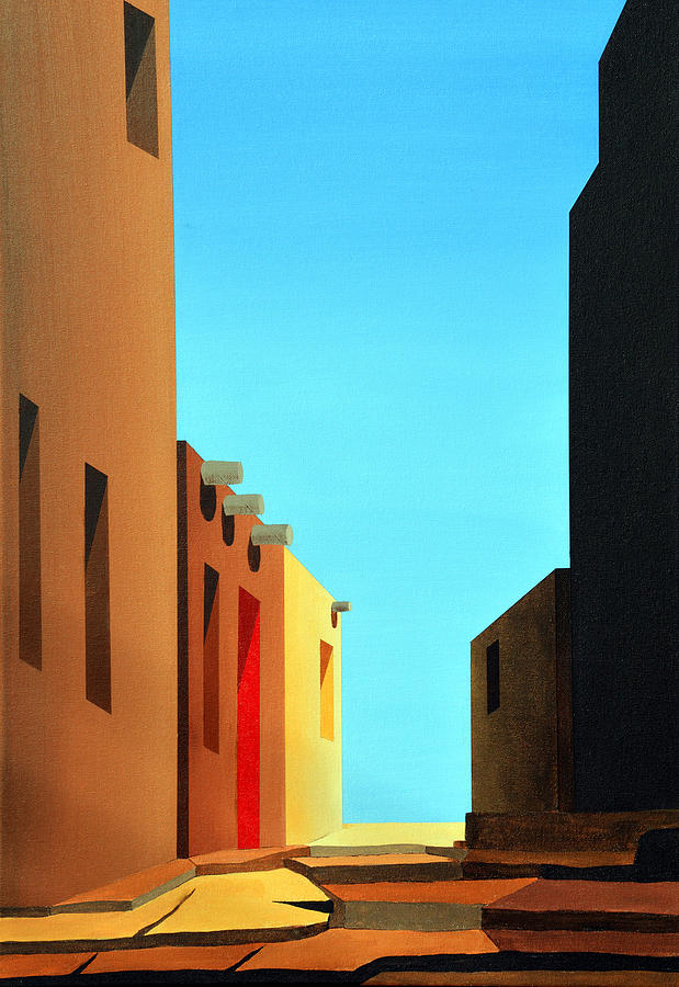 Acoma Steps Painting by Ed Wyatt - Fine Art America