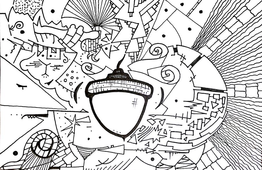 Acorn Drawing by Daniel Rustad Acorn Drawing by Daniel Rustad