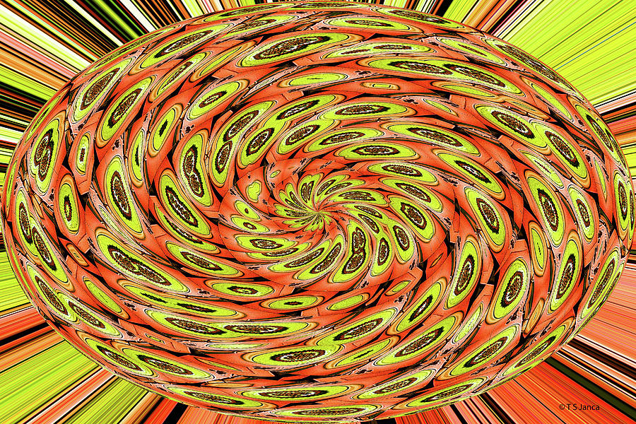 Acorn Nuts On Dish Abstract #2 Digital Art by Tom Janca