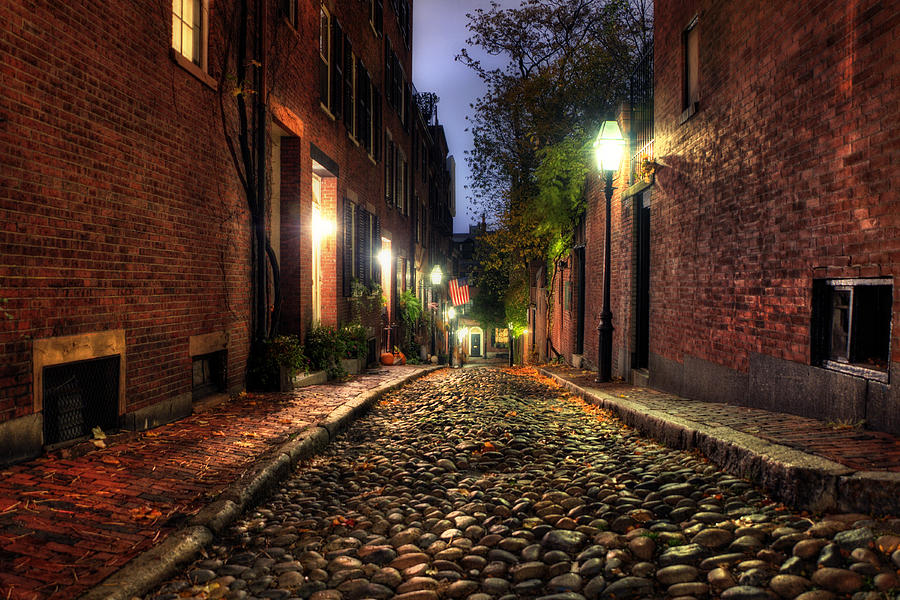 Acorn Street, Beacon Hill & Boston Common, Boston