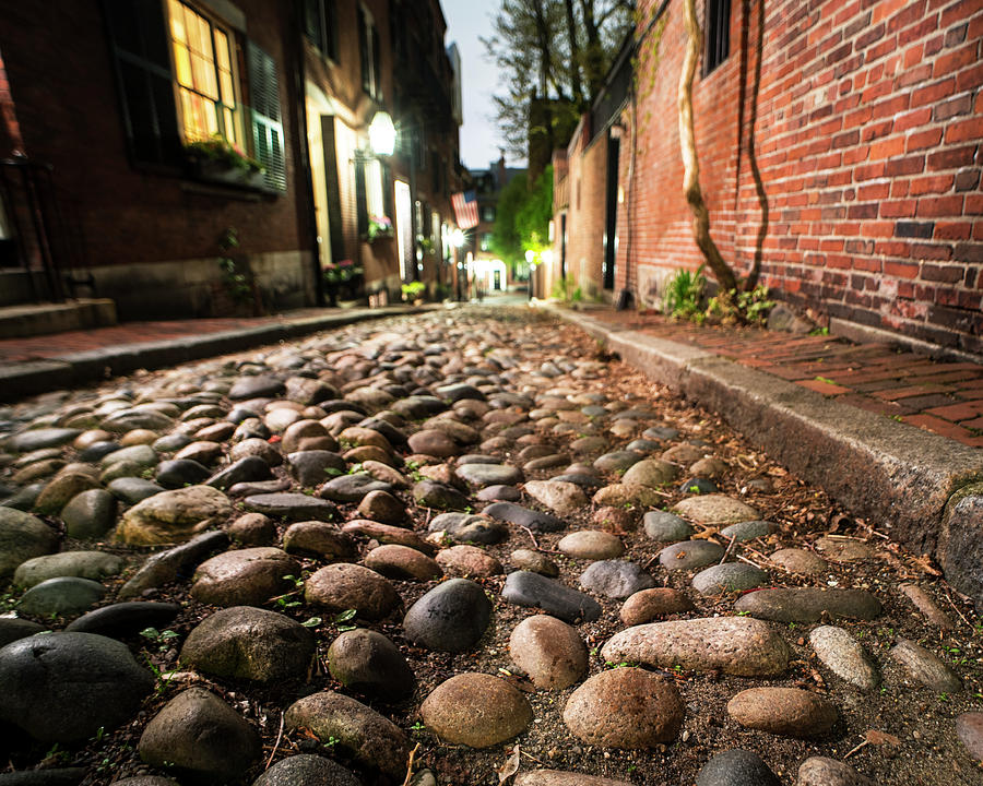 Acorn Street Cobblestone Detail Boston MA Photograph by Toby McGuire