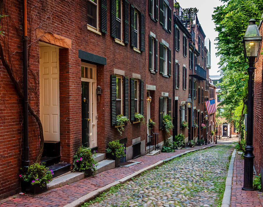 Acorn Street in Beacon Hill Photograph by Meredith Silva - Fine Art America