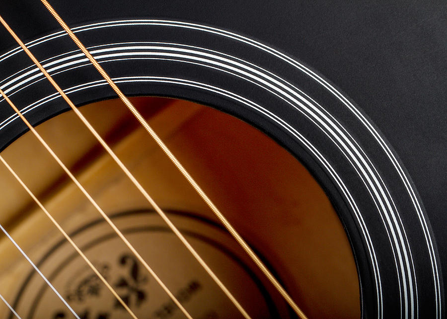 Acoustic Guitar Abstract Photograph by Clare Bambers