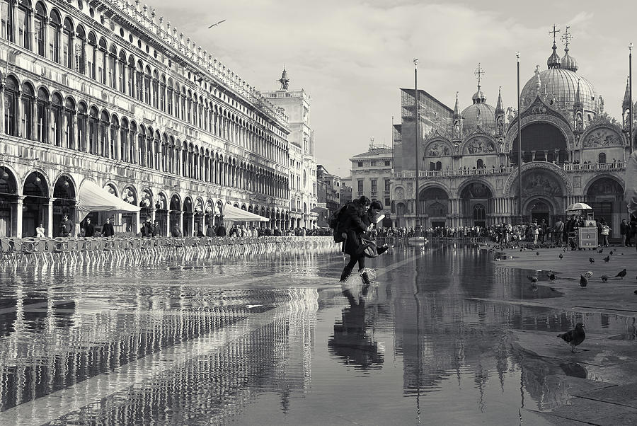 Acqua Alta, Piazza San Marco, Venice, Italy by Richard Goodrich Acqua Alta, Piazza San Marco, Venice, Italy by Richard Goodrich