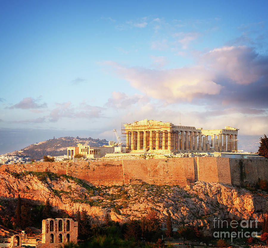 Acropolis and Parthenon Photograph by Anastasy Yarmolovich
