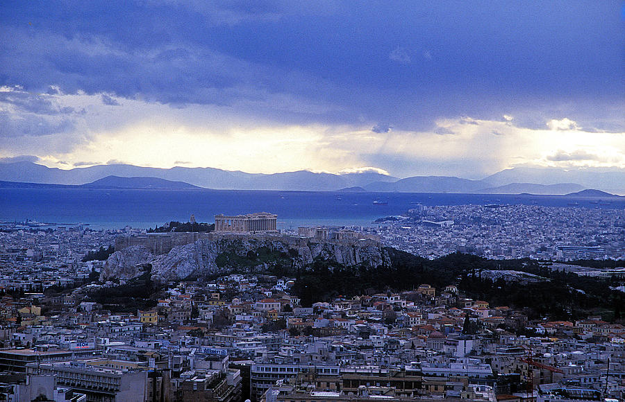 Acropolis from Lykavitos Photograph by Andonis Katanos