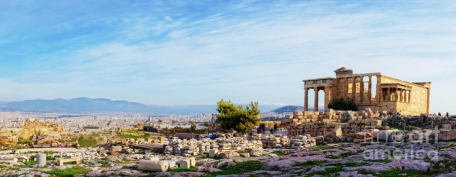 Acropolis of Athens Panoramic Photograph by HD Connelly
