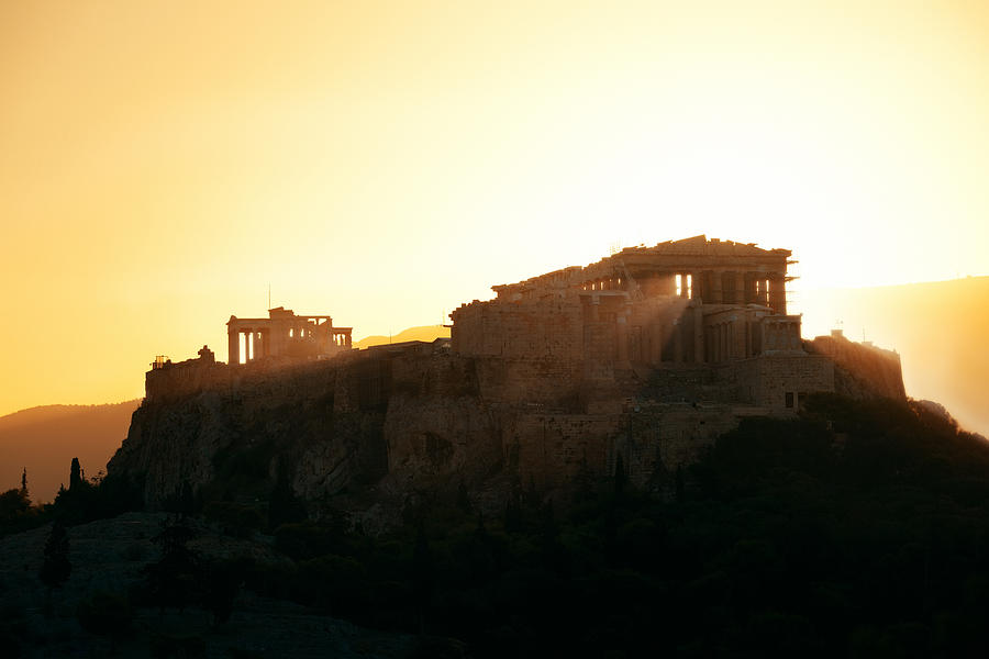 Acropolis sunrise Photograph by Songquan Deng