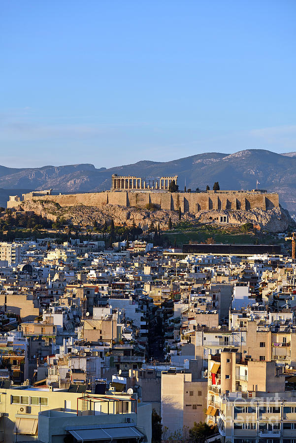 Acropopis in Athens during sunset Photograph by George Atsametakis