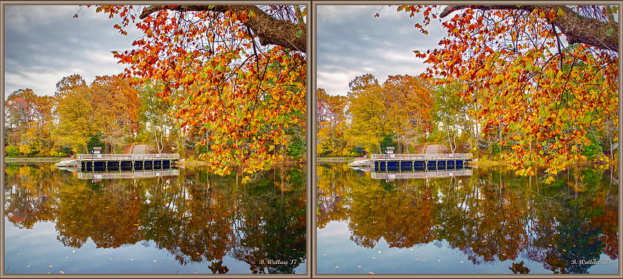 Across Lake Waterford - 3D Stereo X-View Photograph by Brian Wallace