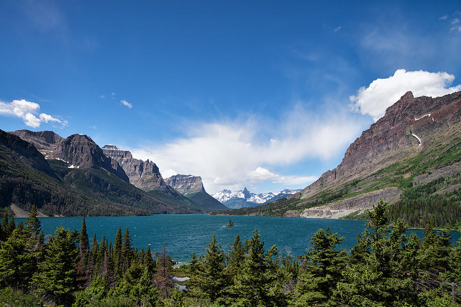 Glacier National Park Photograph - Across St Mary by Allan Van Gasbeck