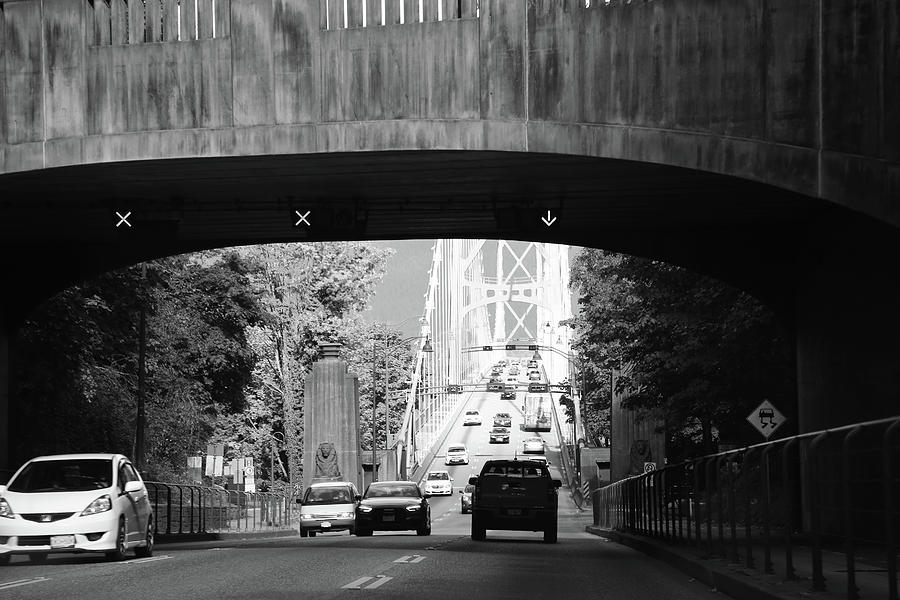 Across the bridge  Photograph by J C