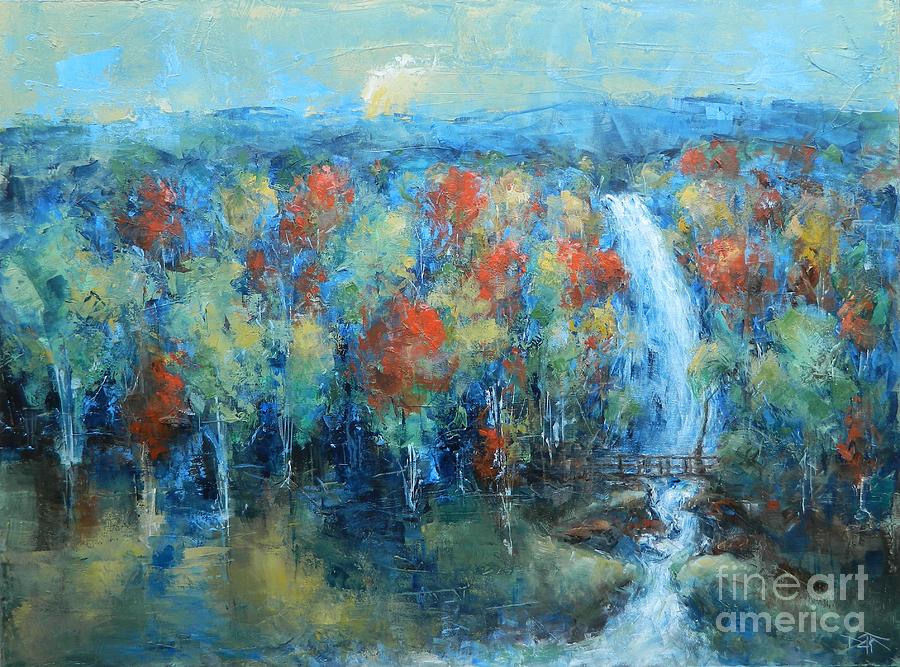 Across The Falls Painting by Dan Campbell