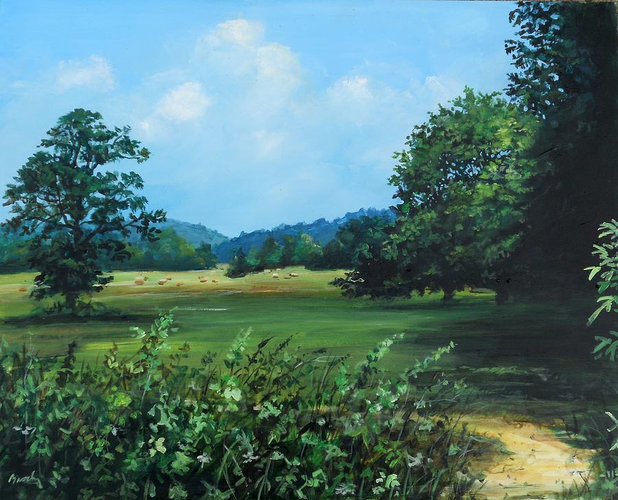 Across The Field Painting by William Brody
