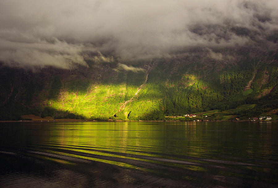 Across the Fjord Photograph by Alan Pickersgill