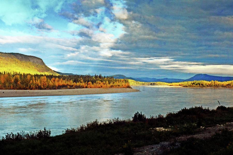 Alaskan Highway Photograph - Across the Liard by Marty Koch
