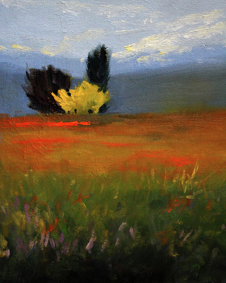 Across the Prairie Painting by Nancy Merkle