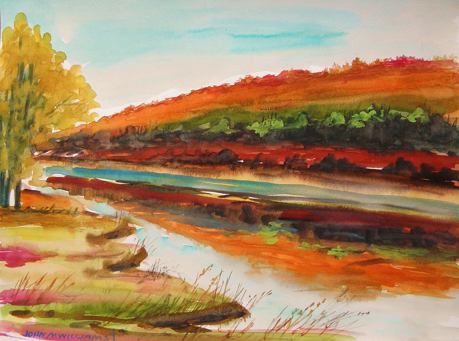Across the River Painting by John Williams