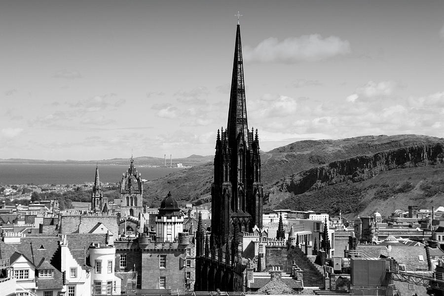 Across the Rooftops Edinburgh style Photograph by Martina Fagan