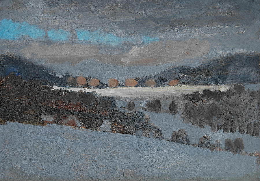 Across The Valley Painting by Len Stomski