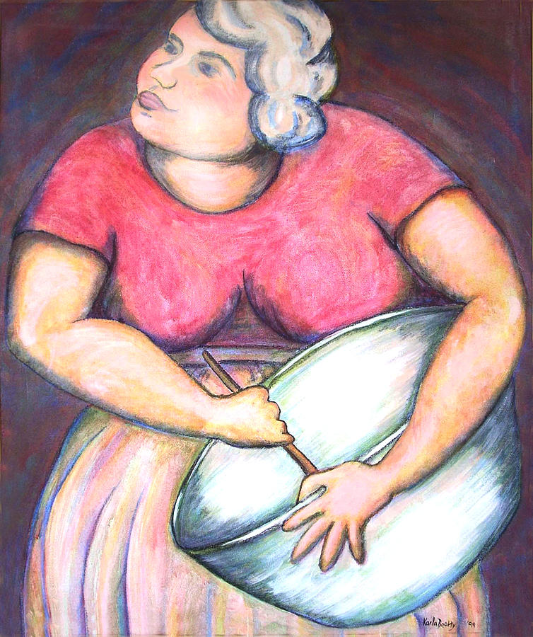 Bowl Painting - Acrylic Painting Figurative by Karla Beatty