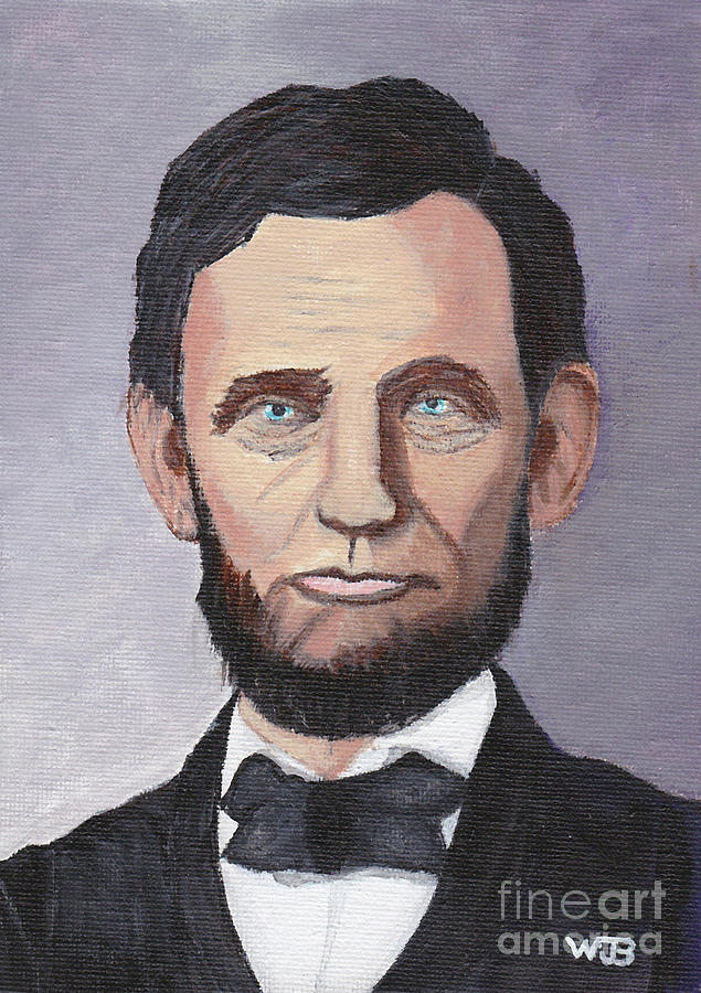 Portrait of Abraham Lincoln Painting by William Bowers