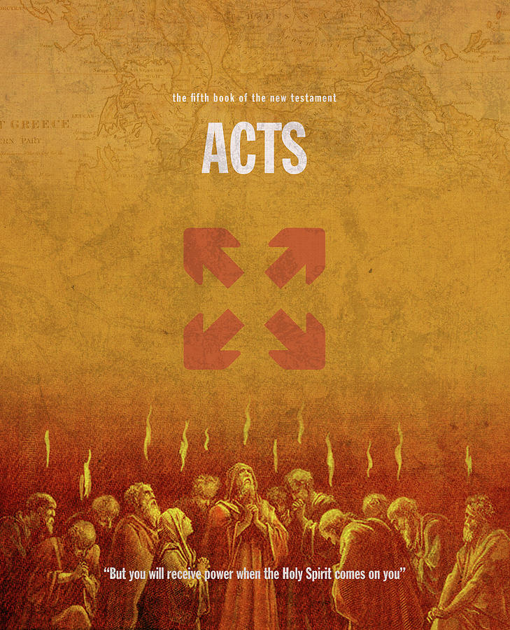 Acts Books Of The Bible Series New Testament Minimal Poster Art Number ...