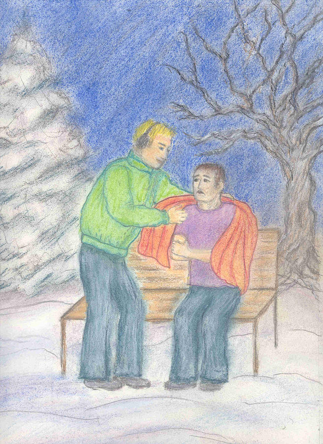 Acts of Kindness 1 Drawing by Betty Polkinghorne