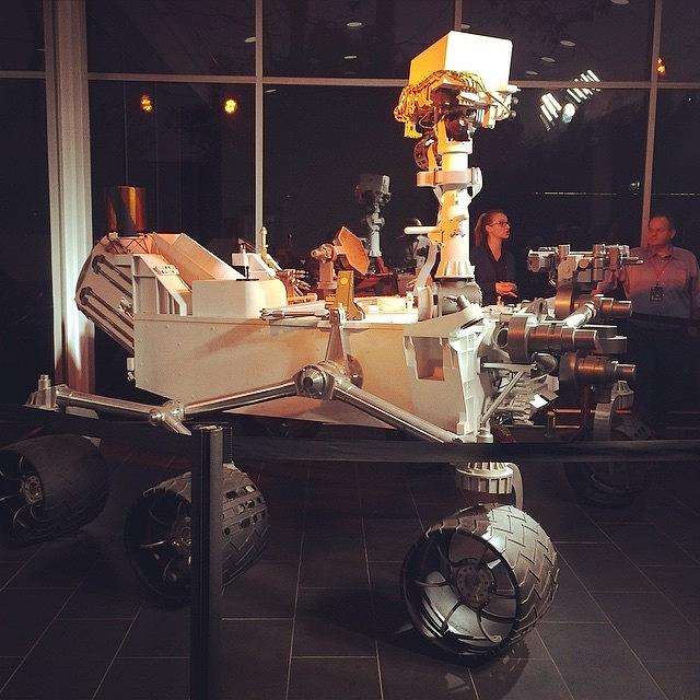 Nasa Photograph - Actual Size Working Model - Mars Rover by Lana Rushing