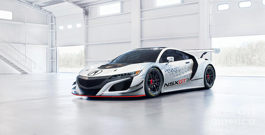 Acura NSX GT3 Photograph by EliteBrands Co