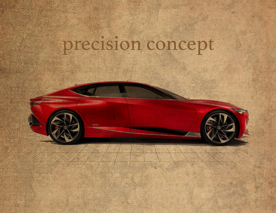 Acura Mixed Media - Acura Precision Concept Art by Design Turnpike