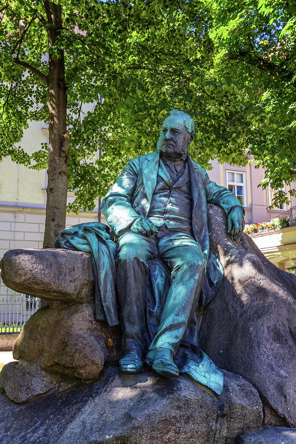 Adalbert Stifter statue in Linz, Austria Photograph by Elenarts - Elena Duvernay photo