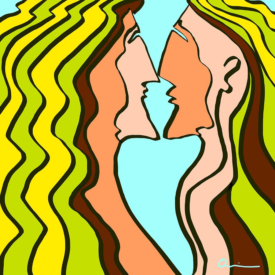 Adam and Eve Digital Art by Jeffrey Quiros